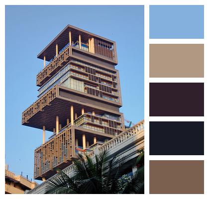 India Mumbai Antilia Building Image